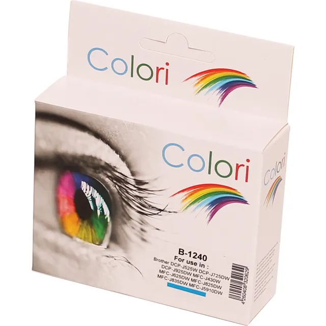 Colori huismerk inkt cartridge geschikt voor Brother LC1240C Cyan DCPJ525W DCPJ725DW DCPJ925DW MFCJ430W MFCJ625DW MFCJ825DW MFCJ835DW MFCJ5910DW MFCJ6510DW