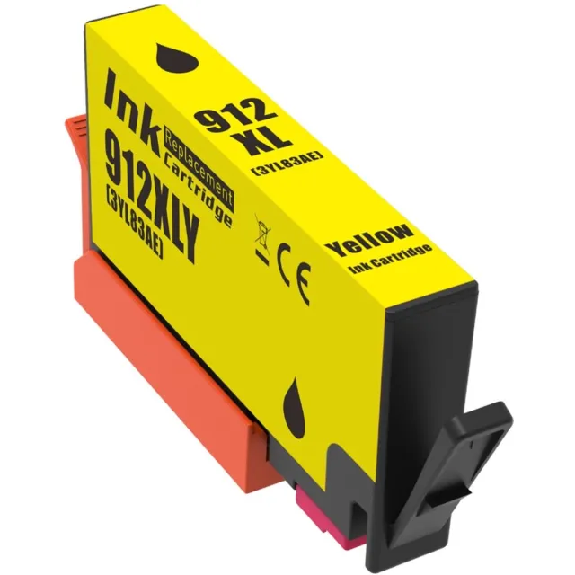 Inktkenners Inktcartridge Geschikt voor HP 912 / 912XL | 1x Geel Geschikt voor HP OfficeJet Pro 8010 - 8012 - 8014 - 8015 - 8020 - 8022 - 8023 - 8024 - 8025