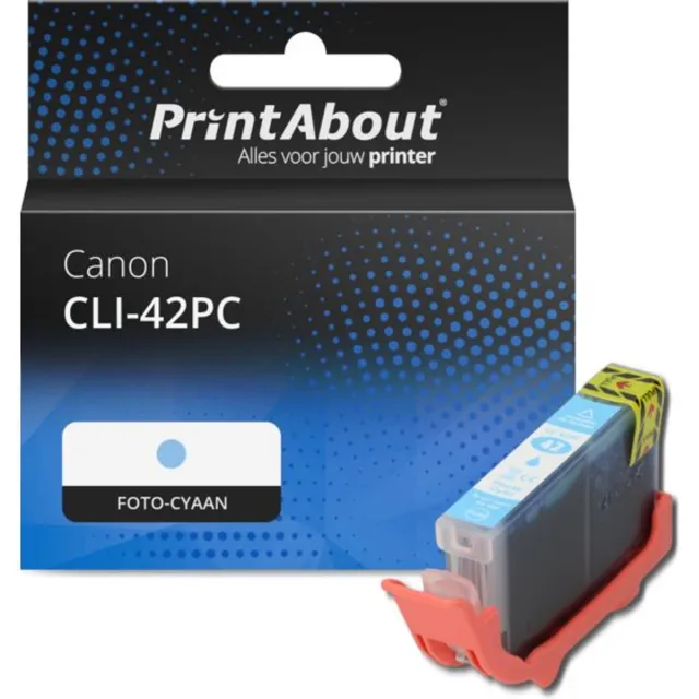 PrintAbout Huismerk Canon CLI-42PC Inktcartridge Foto-cyaan