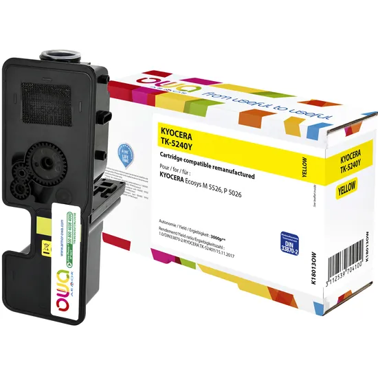 OWA Toner OWA alternatief tbv Kyocera TK-5240Y geel