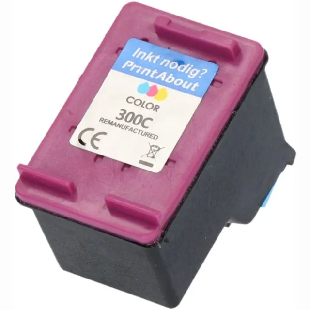 PrintAbout huismerk Inktcartridge 300 (CC643EE) 3-kleuren geschikt voor HP
