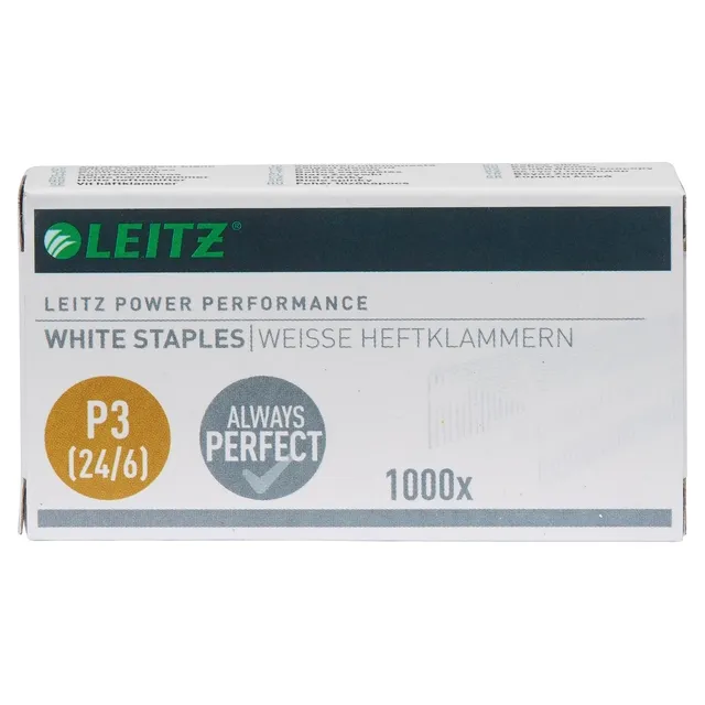 Leitz Nieten Leitz P3 24/6 wit 1000 stuks