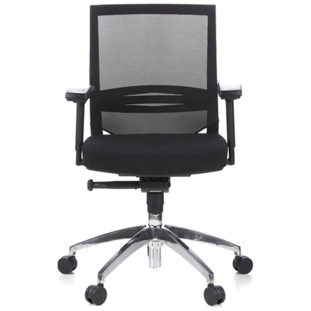 hjh office Bureaustoel PORTO PRO, zitting stof/ rugleuning meshstof, zwart hjh OFFICE