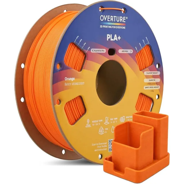 OVERTURE PLA Plus 2.0 (PLA+) Filament 1.75mm-Oranje
