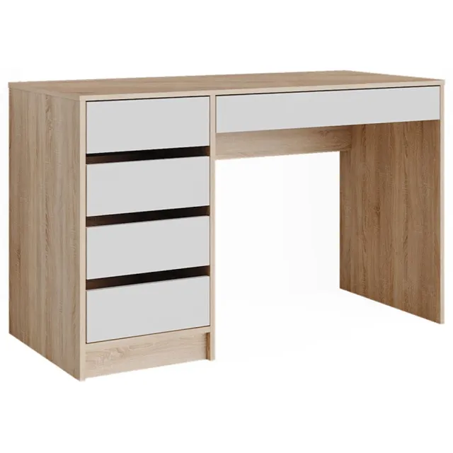 Vicco Sherry Bureau – 55 x 120 cm met laden Sonoma/Wit