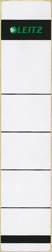 Leitz rugetiketten, zelfklevend, ft 3,9 x 19,1 cm, pak van 10 stuks, grijs