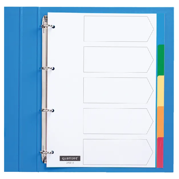 Quantore Tabbladen Quantore 4-gaats 5-delig assorti tabs PP