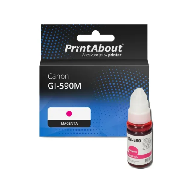 PrintAbout huismerk Inktcartridge GI-590M Magenta Geschikt voor Canon