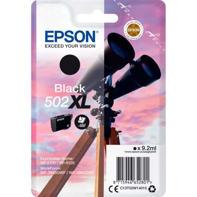 Epson 502XL zwarte inktcartridge