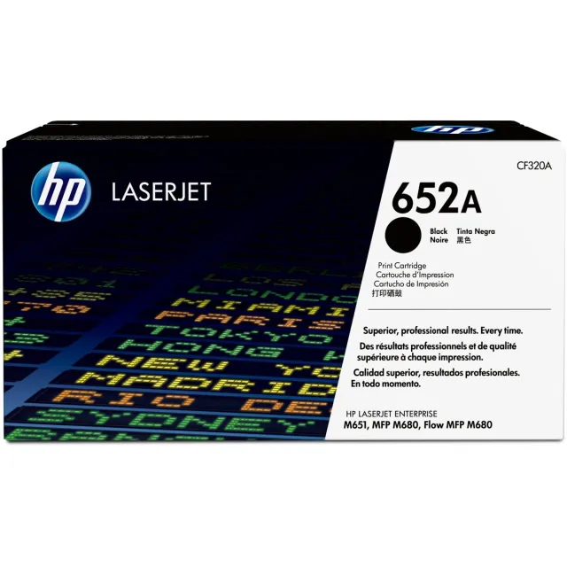 HP 652A - Tonercartridge / Zwart