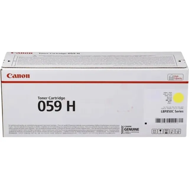 Canon Toner Canon 059 H Yellow Geel