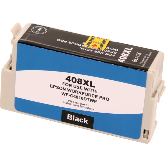 ABC huismerk inkt cartridge geschikt voor Epson 408XL zwart Workforce WF-C4810DTWF