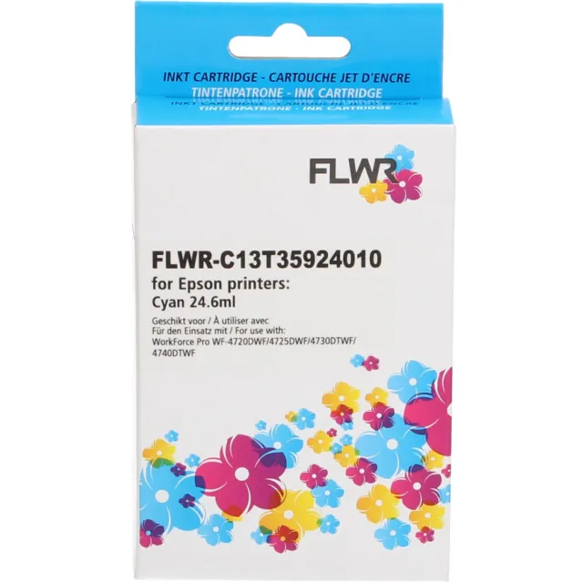 FLWR Cartridges / Epson 35XL / cyaan / Geschikt voor Epson