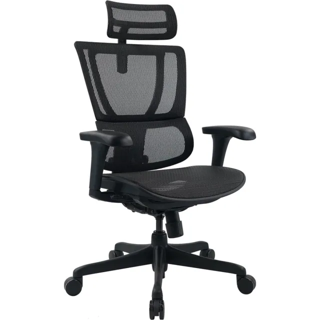hjh office Bureaustoel / directiestoel ERGOHUMAN SLIM ECO M GEN2 mesh zwart hjh OFFICE