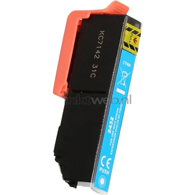 FLWR Inktcartridge / 24 / Cyaan - Geschikt voor Epson