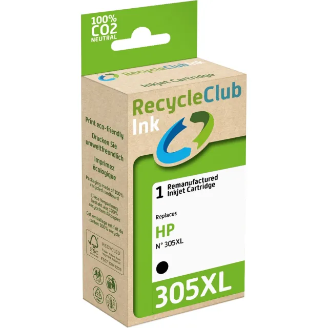 RECYCLECLUB K20843RC inktcartridge 1 stuk(s) Compatibel Hoog (XL) rendement Zwart