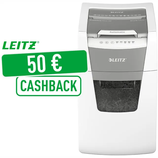 Leitz IQ Autofeed small office 150 papiervernietiger P4 rood
