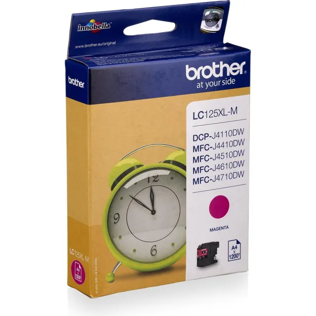 Brother LC-125XLM - Inktcartridge - Magenta / Hoge Capaciteit