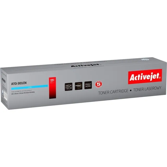 ActiveJet ATO-301CN Toner voor OKI-printer; Oki 44973535 vervanging; Opperste; 1500 pagina's; cyaan. Geel