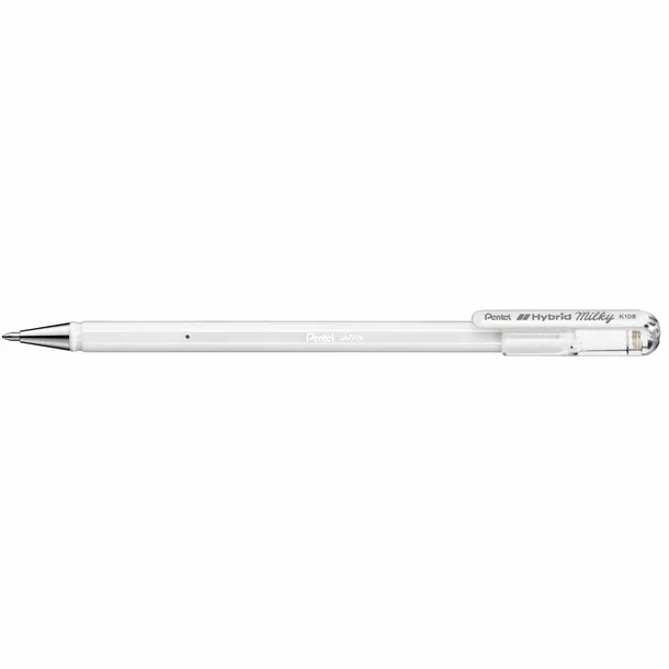 Pentel Gelschrijver Pentel K108-P fijn pastel wit