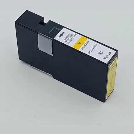 KATRIZ huismerk inkt voor|Canon PGI 1500XLY (Pigment ink)|15ml | Met chip Geel