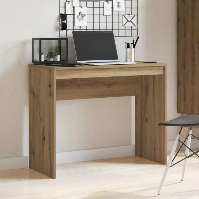 vidaXL Bureau 90x40x72 cm bewerkt hout artisanaal eikenkleur, foto 2