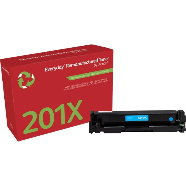 Xerox EverydayTM Cyaan Remanufactured Toner van Xerox compatible met HP 201X (CF401X), Hoge capaciteit