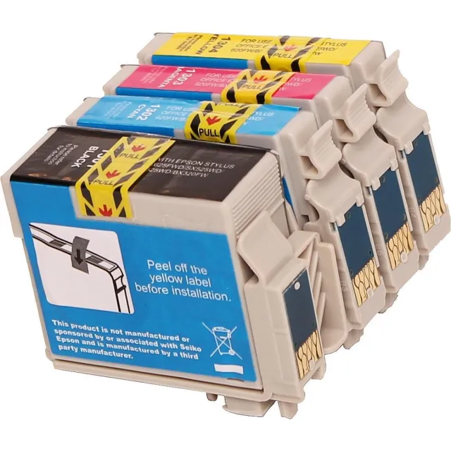 ABC huismerk Set 4x inkt cartridge geschikt voor Epson T1301-T1304 B42WD BX320FW BX525WD BX535WD BX625FWD BX630FW BX630 SX525WD SX535WD SX620FW WF3010DW Set 4 stuks
