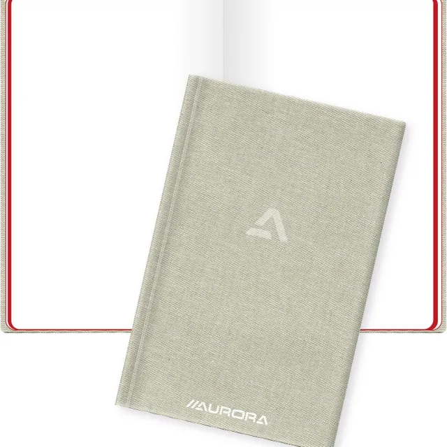 Aurora Copybook ft 10,5 x 16,5 cm, blanco, 192 bladzijden grijs