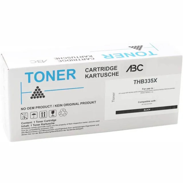 ABC huismerk toner geschikt voor HP 335X W1335X voor HP Laserjet MFP M438dn M438n M438nda M440dn M440n M440nda Zwart XXL