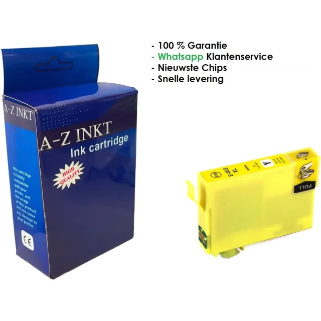 AtotZinkt inkt cartridges voor Epson 603 XL Y Yellow 1 x Gele cartridge voor Epson Expression Home XP-2105 XP-3100 XP-3105 XP-4100 XP-4105 Workforce WF-2830DWF WF-2835DWF Geel
