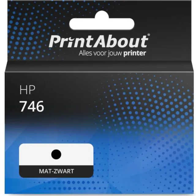 PrintAbout huismerk Inktcartridge 746 (P2V83A) Mat-zwart geschikt voor HP