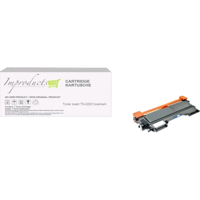 Improducts Toner - Alternatief Brother TN-2220 / TN-2210 zwart XL inhoud.