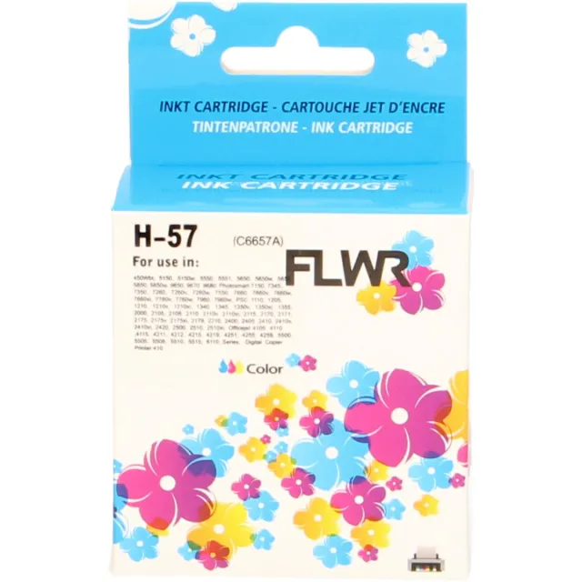 FLWR Cartridges / HP 57 / kleur / Geschikt voor HP