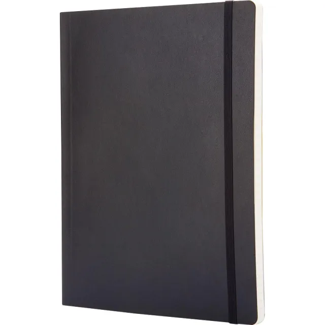 Moleskine Notitieboek Moleskine XL 190x250mm lijn soft cover zwart ivoor
