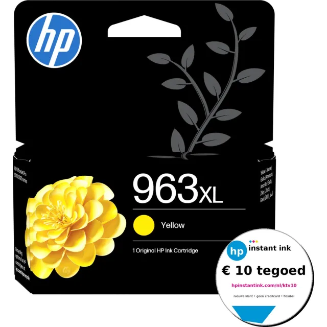 HP 963XL Inktcartridge geel + Instant Ink tegoed