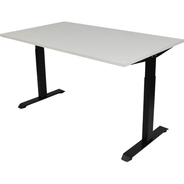 Game Hero Office Hero® Cosmic - In hoogte verstelbaar bureau zwart frame - Game bureau - Computertafel - Werktafel - 140x80 - Wit