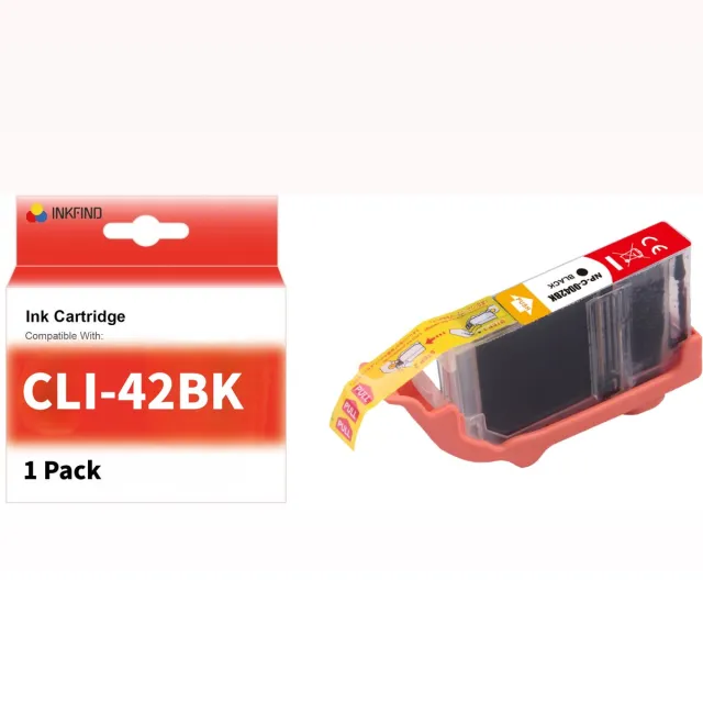 INKFIND CLI-42 Zwart inktcartridge compatibel met Canon CLI-42 CLI42 Geschikt voor Canon Pixma Pro-100 Pro100s – 1 Pack BK