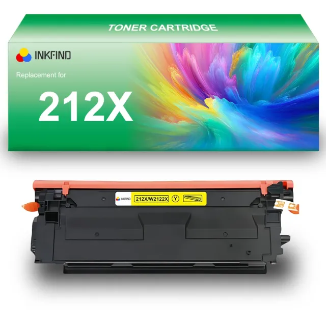 INKFIND 212X (W2122X) Geel tonercartridge compatibel met HP 212X (W2122X) Geel toner cartridge - 1-pack Geel Geel x 1