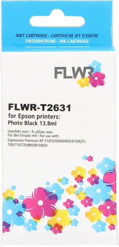 FLWR Epson 26XL foto zwart (Huismerk (compatible))