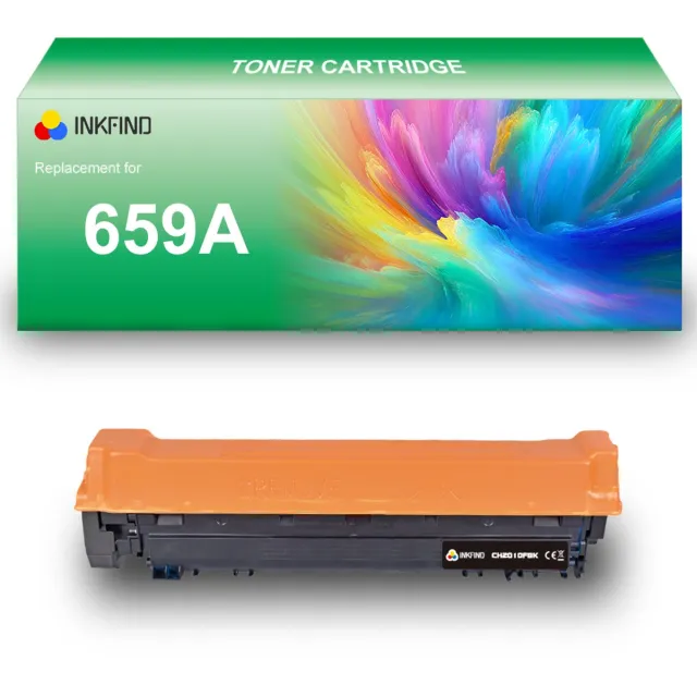 INKFIND 659A (W2010A) Zwart tonercartridge compatibel met HP 659A (W2010A) Zwart toner cartridge - 1-pack Zwart Zwart x 1