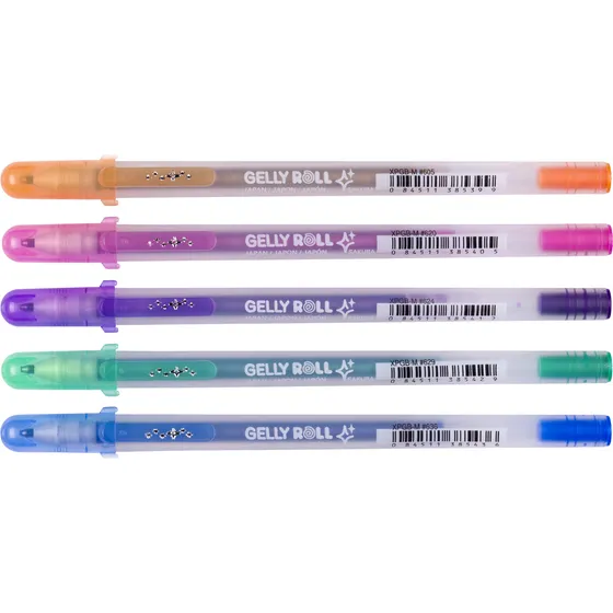 Sakura Gelschrijver Sakura Gelly Roll Silver Shadow set à 5 kleuren