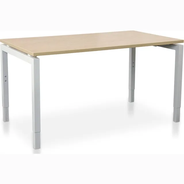 Start Nevada Rechthoek bureau instelbaar | Start Nevada | 160 x 80 cm | Frame wit - blad wild peren Wit frame - wildperen blad
