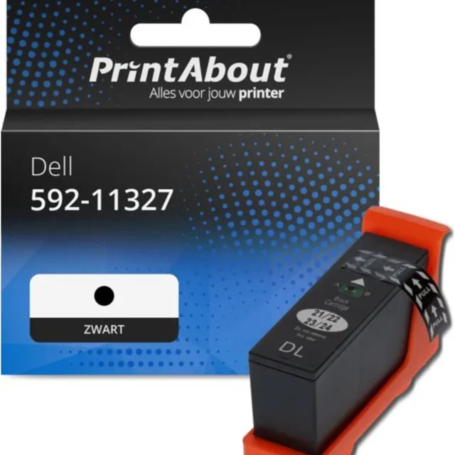 PrintAbout Huismerk Dell 592-11327 (X737N) Inktcartridge Zwart