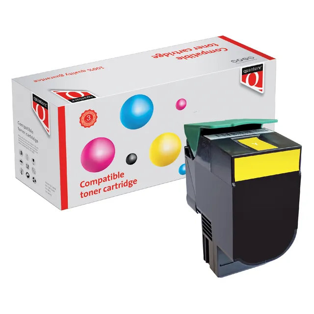 Quantore Tonercartridge Quantore alternatief tbv Lexmark C540H1YG geel