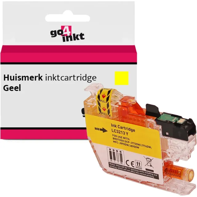 Go4inkt compatible met Brother LC-3213 y inkt cartridge yellow