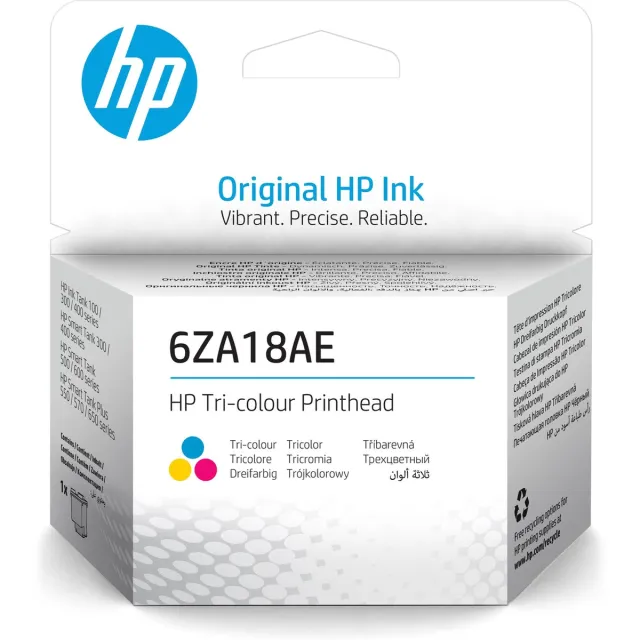 HP Original Ink Cartridge HP 6ZA18AE Tricolour Cyaan