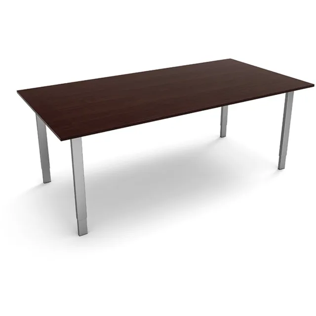 Kerkmann Vergadertafel Alpha bruin 200x100cm verstelbaar