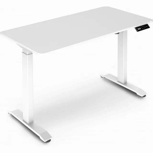 Urban Factory EED25UF - Elektrisch bureau - Wit - Verstelbaar 75-122 cm - Ergonomisch - Posities opslaan