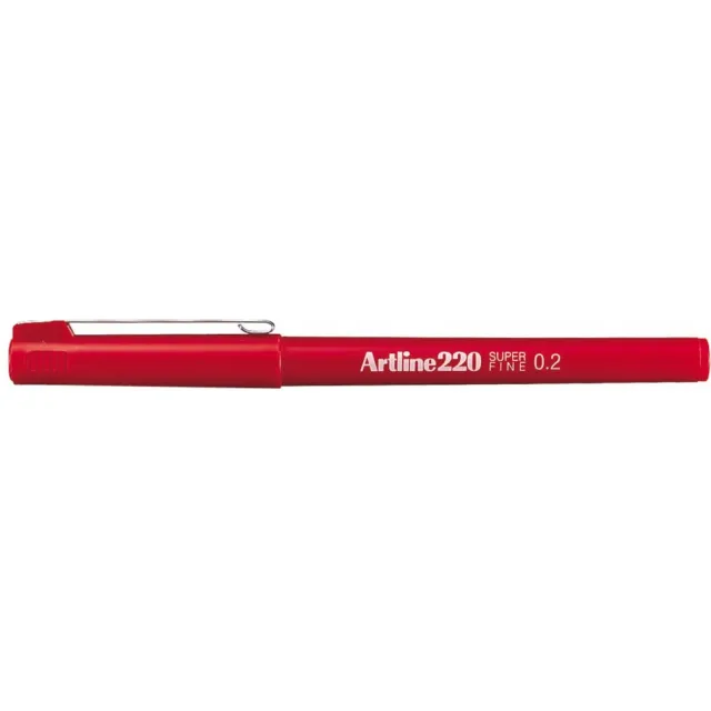 Artline Fineliner Artline 220 rond super fijn rood